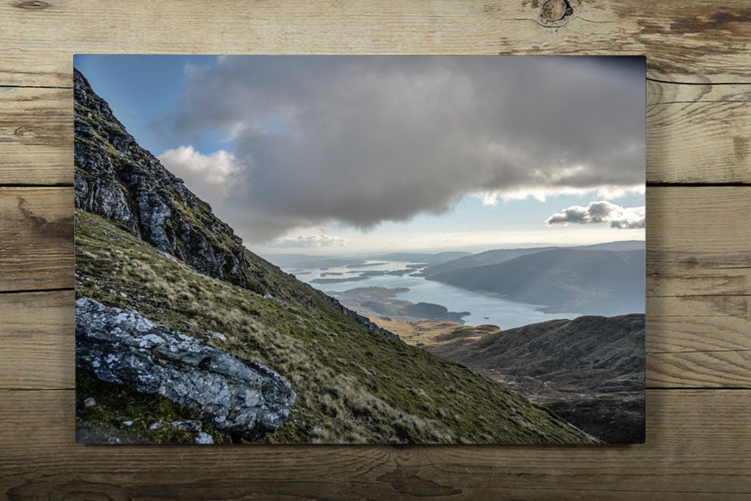 Loch Lomond From Ben Lomond, Minimalist Wall Decor, Office Art, Home