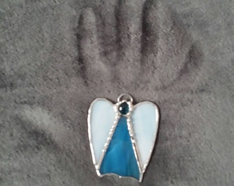 Glass angel turquoise