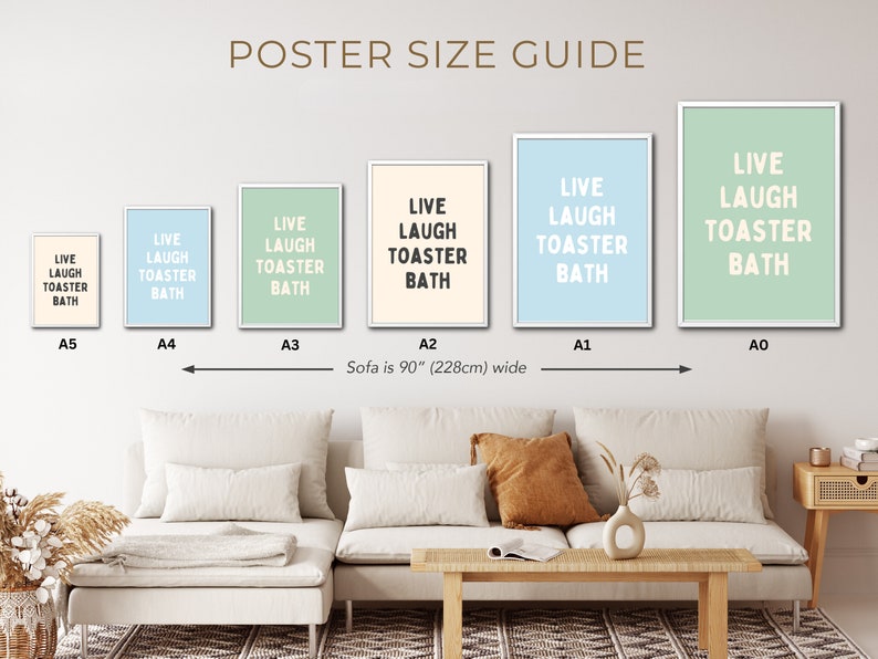 Live Laugh Toaster Bath Dark Humor Wall Art Print Edgy Home Decor Funny
