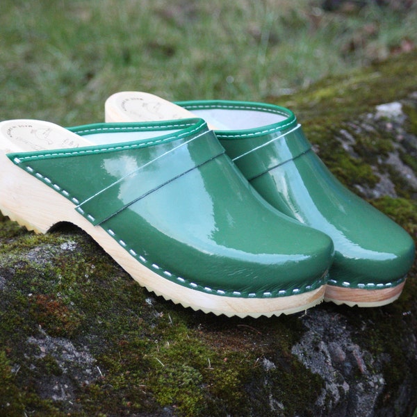 leather clogs sale