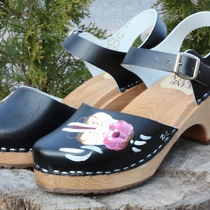 Ebba high heel sandal clogs