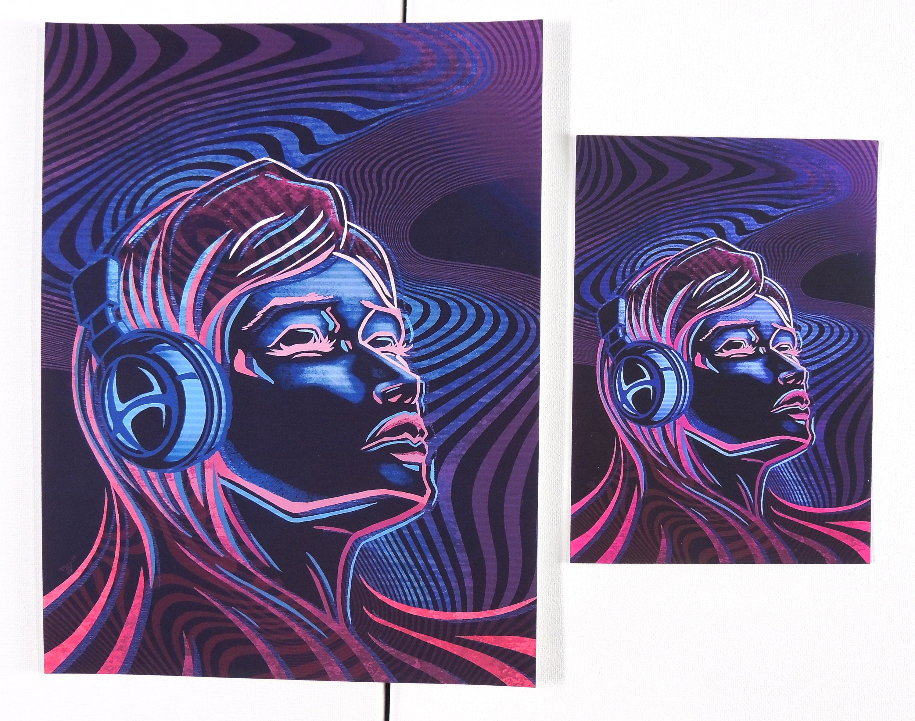 Neon Trance | Psychedelic Print, Colourful Print, Music Art