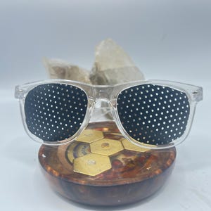 Clear Starrrz                                           Pinhole Eye Exercise Glasses