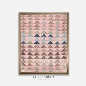 Vintage Tapestry Art Print: Pink Nursery Decor (Digital Download) #396