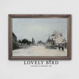 Paris Cityscape Painting: Vintage French Impressionist Art (Digital Download) #776