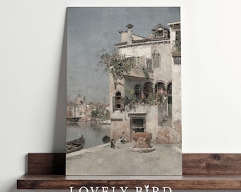 Vintage Venice Painting: Italian Cityscape Printable Wall Art (Digital Download) #781