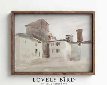 Florence Italy Print: Watercolor Cityscape, Italian Wall Art (Digital Download) #174