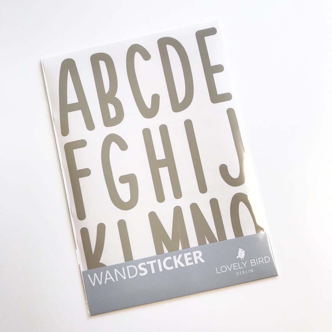 Alphabet ABC Wandsticker Wandtattoo Kinder Aufkleber Buchstaben EZ xkj 