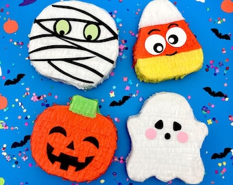 Halloween Mini Pinata: Ghost, Pumpkin, Candy Corn, or Mummy