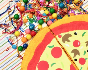 Mini Pizza Slice Pinata, Party Favor, Birthday Decoration