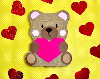 Mini Teddy Bear Pinata, Valentines Day Gift