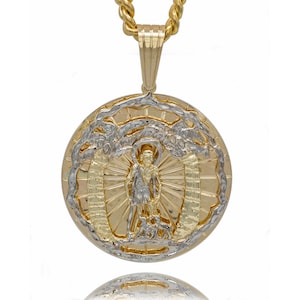 10k Solid Gold Round Saint Lazarus Pendant 47~50 Grams