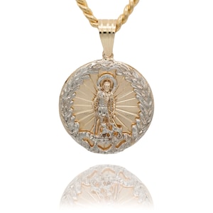 10k Yellow Solid Gold Saint Lazarus Pendant 29~31g