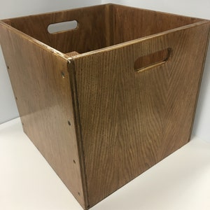 VINYL/RECORD STORAGE bin Solid BIrch Record Storage Bin * free shipping