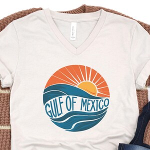 Gulf of Mexico VNeck Tee, Anti-Trump Vneck Shirt, Funny Liberal V-Neck Tee, Funny Progressive V Neck Shirt, Funny Anti Trump V Neck Shirt image 1