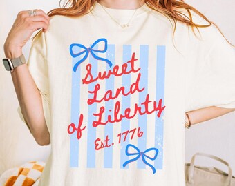 Sweet Land of Liberty Women's 4th of July Comfort Colors® Shirt