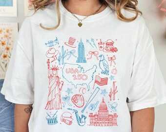 USA 250th Anniversary 4th of July Comfort Colors® Shirt