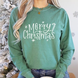 Comfort Colors® Merry Christmas Long Sleeve Shirt