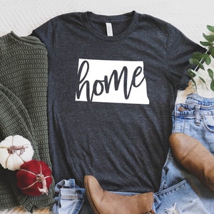 North Dakota Home Shirt / North Dakota Girl Tee Shirt / North Dakota Homegrown Tee / North Dakota Native / ND Gift /