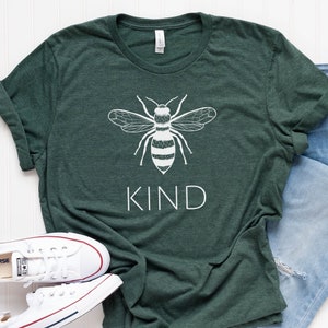 Bee Kind Shirt // Save the Bees Tee // Unisex T-Shirt Men Women image 1