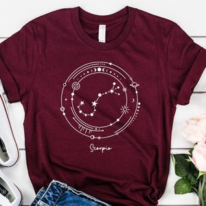 Scorpio Shirt / Astrology Scorpio Tee Shirt / Scorpio Zodiac Shirt / Scorpio Girl Tee / Men Women Unisex Plus Size