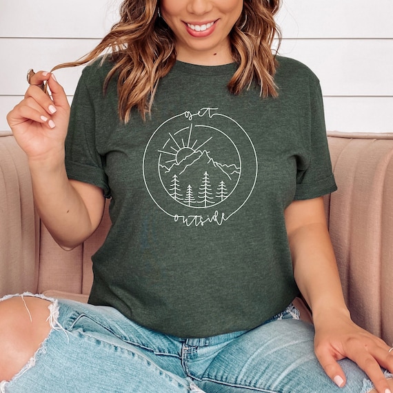 Get Outside Shirt / Outdoors T-shirt / Outdoorsy / Camping Tee / Explore  Shirt / Take Me to the Mountains / Men Women Unisex - Etsy Canada