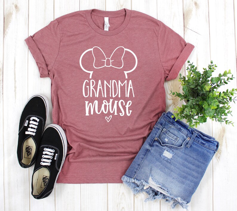 Grandma Mouse Shirt / Disney Grandma Tee / Disneyland Trip / Etsy