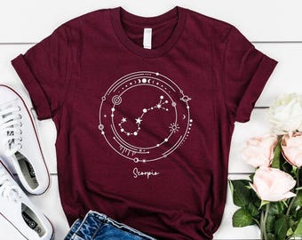 Scorpio Shirt / Astrology Scorpio Tee Shirt / Scorpio Zodiac Shirt / Scorpio Girl Tee / Men Women Unisex Plus Size