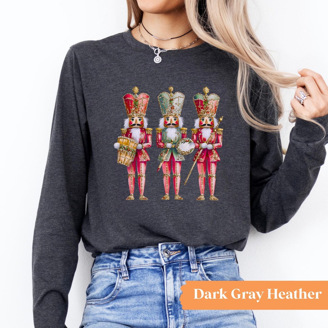 Nutcracker Long Sleeve Sweatshirt with Side Slit