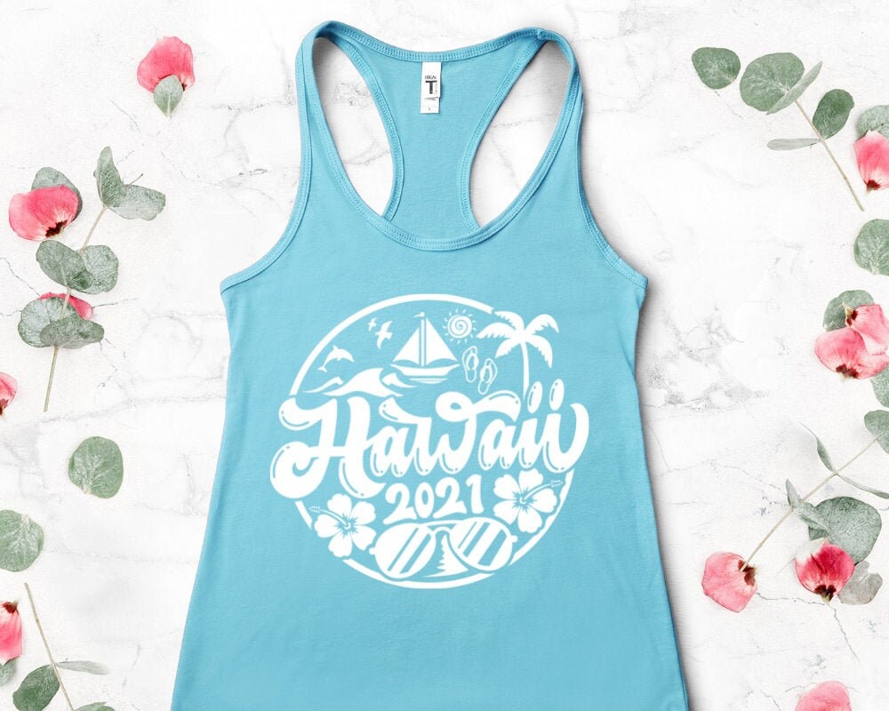 Hawaii Vacation Tank Top / Hawaii 2021 Tank Top / Hawaii Vacay Etsy