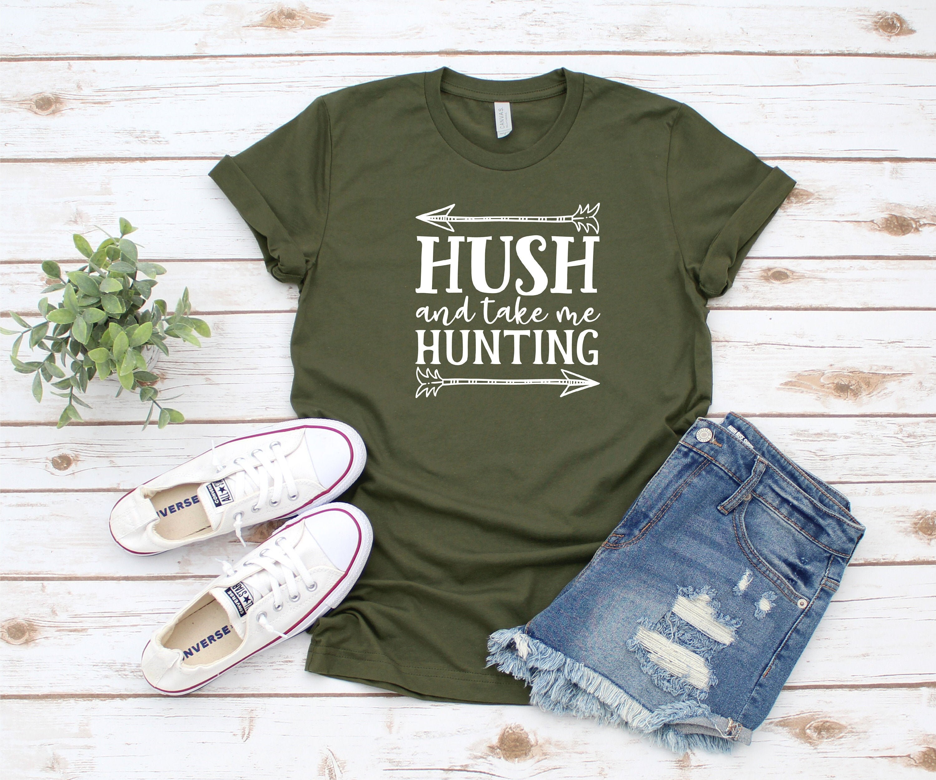 Hush and Take Me Hunting Shirt / Women's Hunting Tee Etsy
