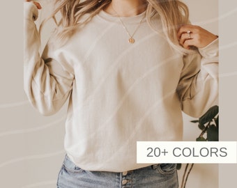 Gildan Heavy Blend 50/50 Blank Sweatshirt, Gildan Fleece Crewneck, Blank Crewneck Sweatshirt