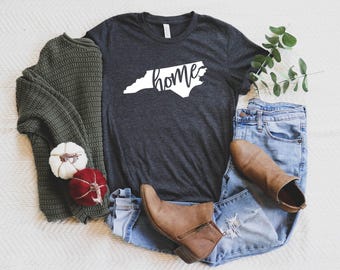 North Carolina Home Shirt / North Carolina Girl Tee Shirt / North Carolina Homegrown Tee / North Carolina Native / NC Gift /