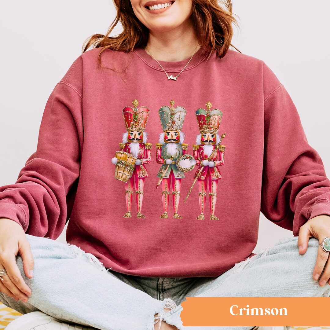 Nutcracker Sweatshirt, Christmas Comfort Colors® Sweatshirt, Modern ...