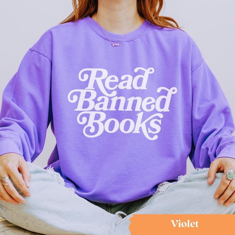 Read Banned Books Sweatshirt, Reading Crewneck, Banned Books Crewneck image 7
