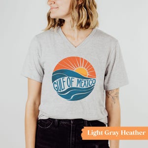 Gulf of Mexico VNeck Tee, Anti-Trump Vneck Shirt, Funny Liberal V-Neck Tee, Funny Progressive V Neck Shirt, Funny Anti Trump V Neck Shirt image 6