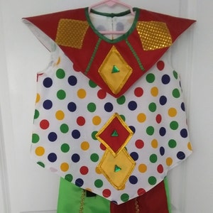 Clown Outer Space Costume. Circus Clown, Whimsical Clown. Clown Costume. Arlequin Clown. Child&#39;s Clown. Ringmaster Circus, Bright Clown Kids