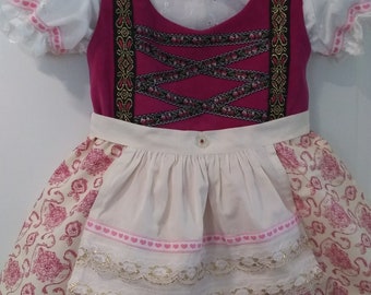 Dirndl, Oktoberfest, Halloween Outfit, Dirndl kids, Oktoberfest Handmade in USA, Hansel and Gretel. Girls spring outfit.