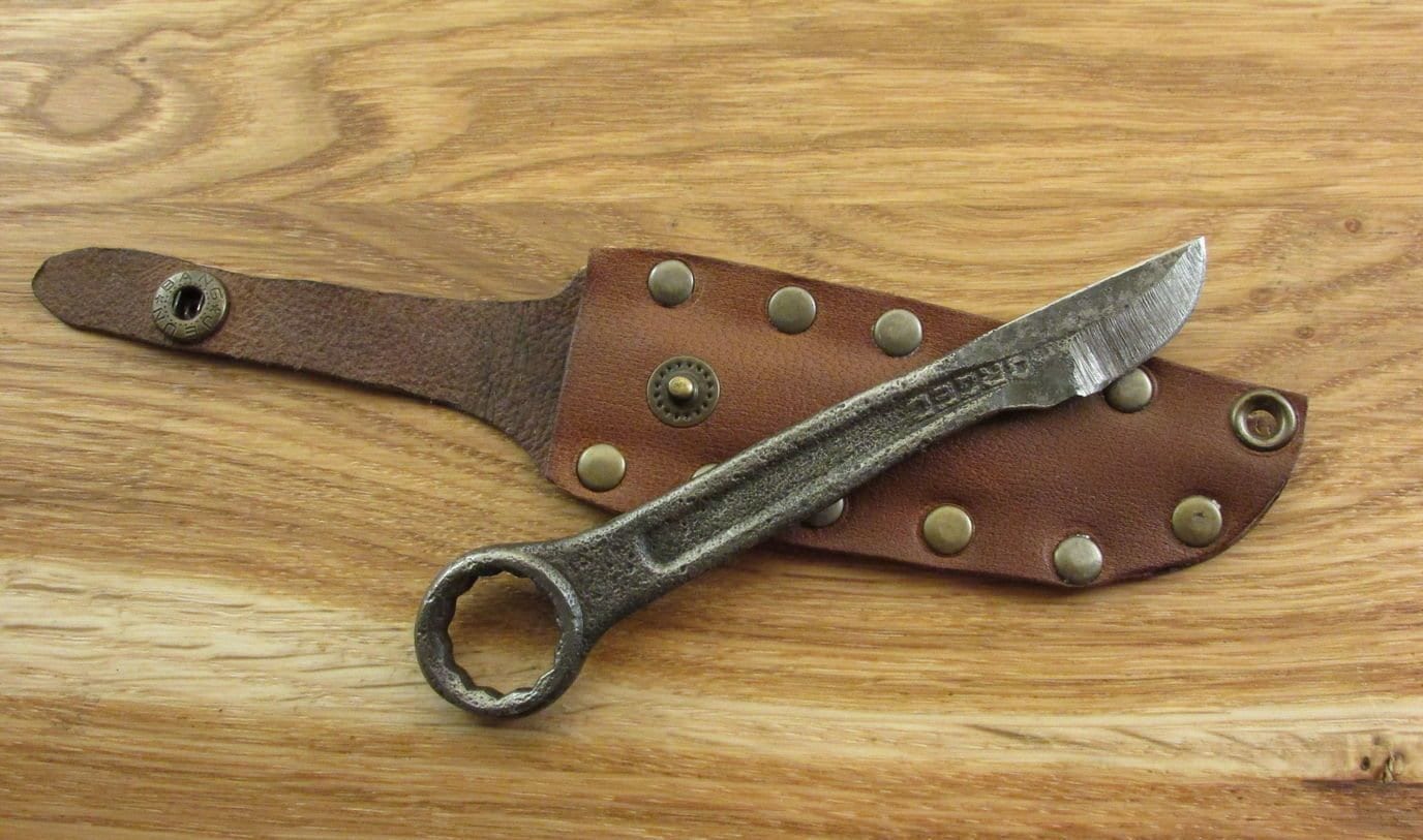 Knife Tiny Biker Knife Wrench Biker Style Steel Handmade Gift Etsy