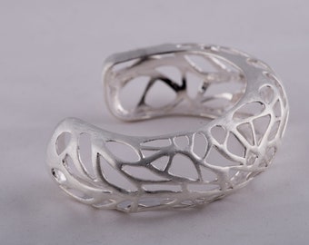 92.5 Sterling Silver Bangle -  DREW