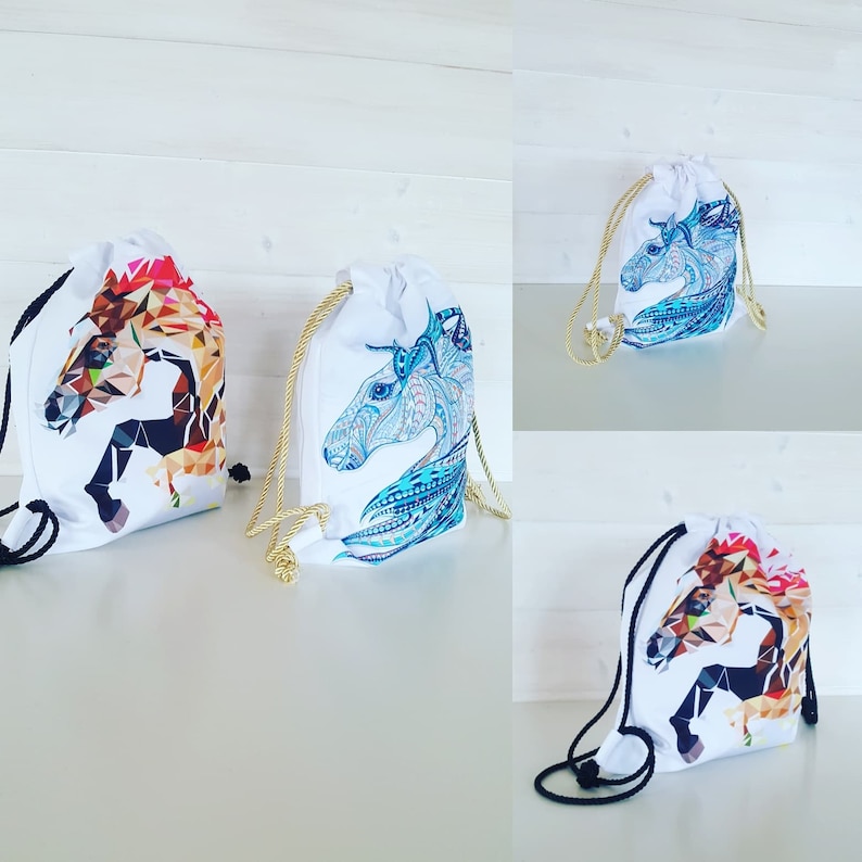 sackback gift for her present christmasgift horse, backpack Horse print rucksack backpack kids backpack