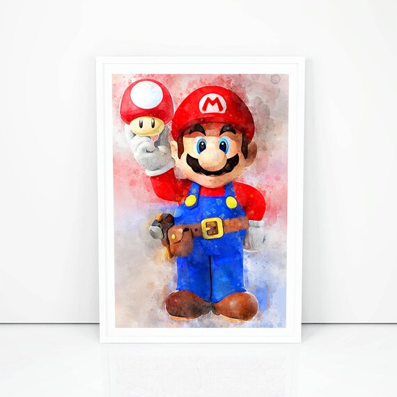 Super Mario Print Super Mario Poster Toad Game Wall Decor Kids Room Decor Nursery Wall Art Playground Decoration Birthday Gift Ideas K486