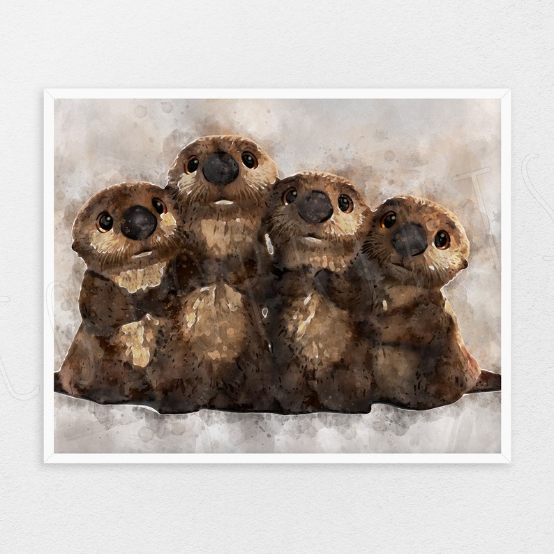 Finding Dory Sea otter print Finding Nemo poster Sea otter | Etsy