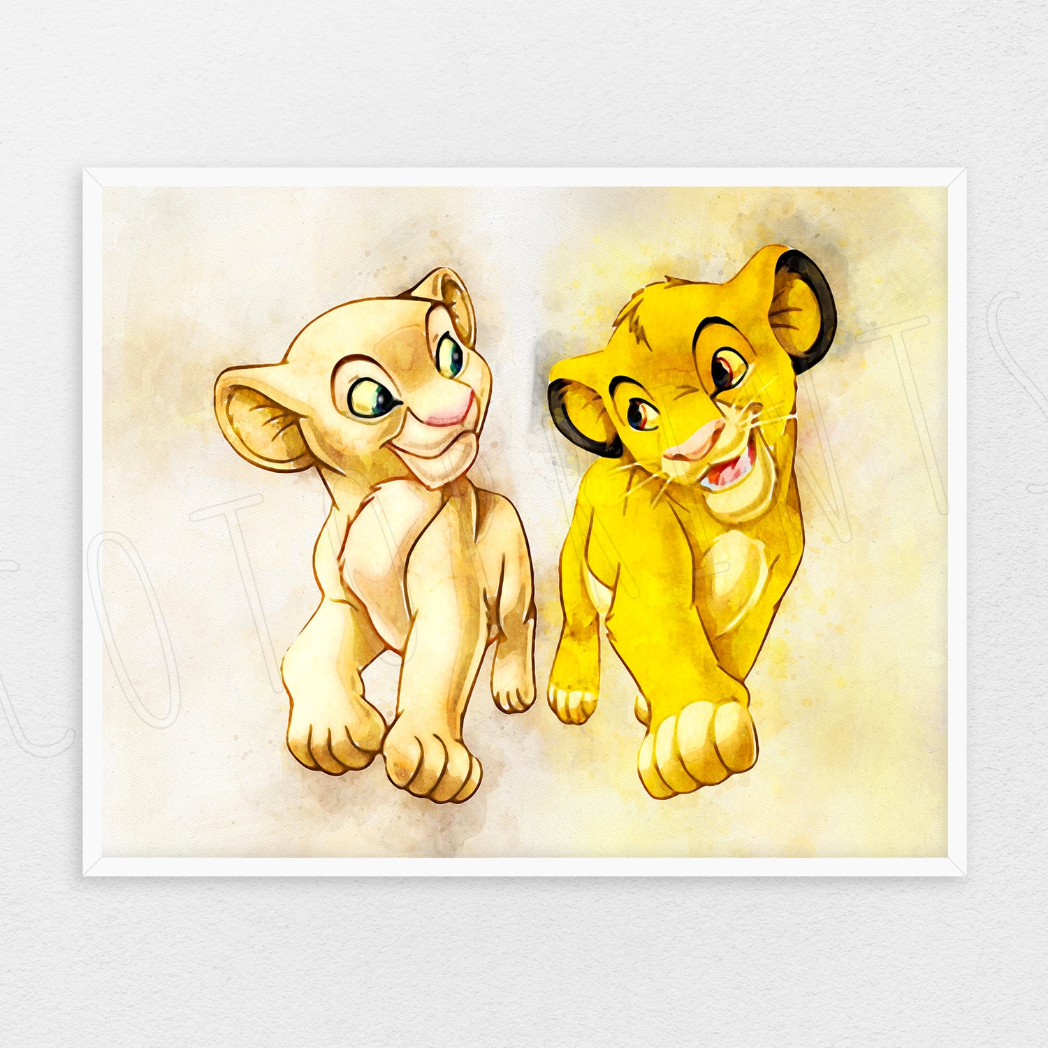 Lion King print Lion King poster Disney wall art nursery wall | Etsy