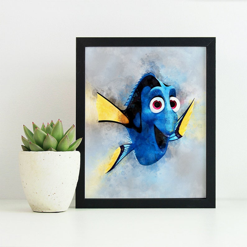 Finding Dory Print Dory Poster Disney Room Decor Kids Wall | Etsy