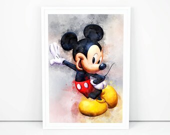 Imprime Mickey Etsy France