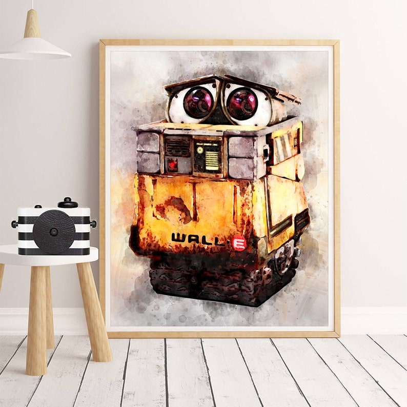 Wall E Poster Walle Print Walle Robot Decor Walle Robot Kids Etsy Canada