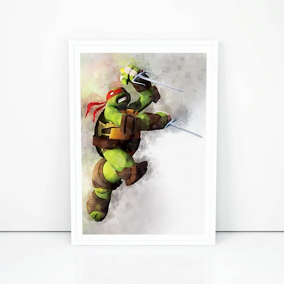 Teenage Mutant Ninja Turtles Print Tmnt Print Ninja Nursery Etsy
