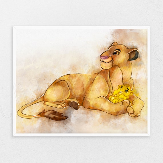 2 Tailles disponible Photo papier peint mural Disney pour enfants roi lion