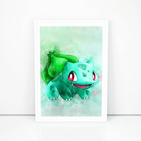 Pokemon Print Pokemon Poster Game Wall Art Pokemon Kids Room Etsy